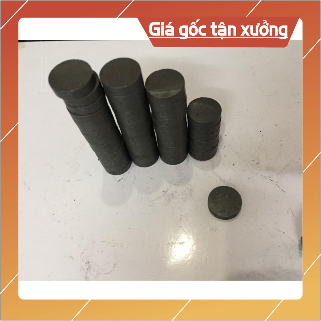 50 viên nam châm Ferrite 15x4mm, loại nam châm đen