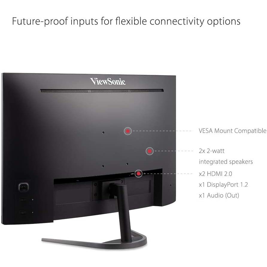 Màn hình cong gaming ViewSonic VX3268-2KPC-MHD 32" VA QHD 144Hz 1ms Freesync HDMI/DP (Đen) | BigBuy360 - bigbuy360.vn