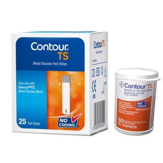 Que thử đường huyết Bayer Contour TS hộp 25, 50 que