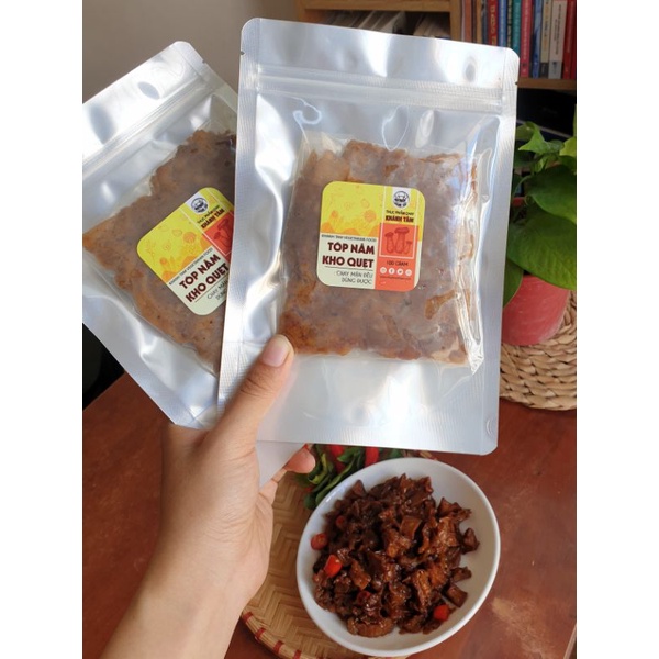 Tóp nấm kho quẹt gói 100gr  Món ăn hấp dẫn ăn kèm với cơm - chay Khánh Tâm | BigBuy360 - bigbuy360.vn
