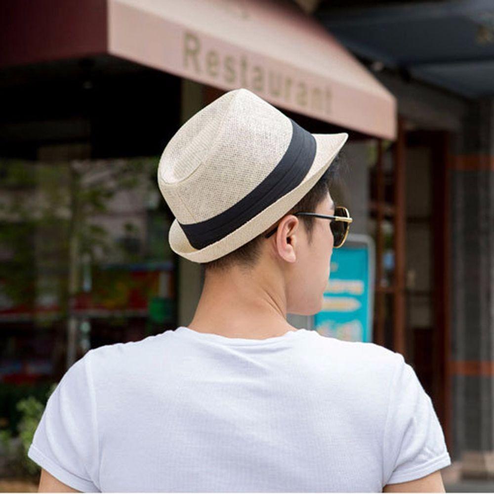 Nón Cối Rộng Vành Phối Ruy Băng Đơn Giản Thời Trang Mùa Hè WMES15H Cho Nam Và Nữ