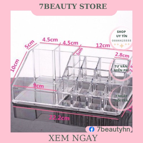 KHAY ĐỂ MỸ PHẨM 16NGĂN,DỤNG CỤ PHUN XĂM