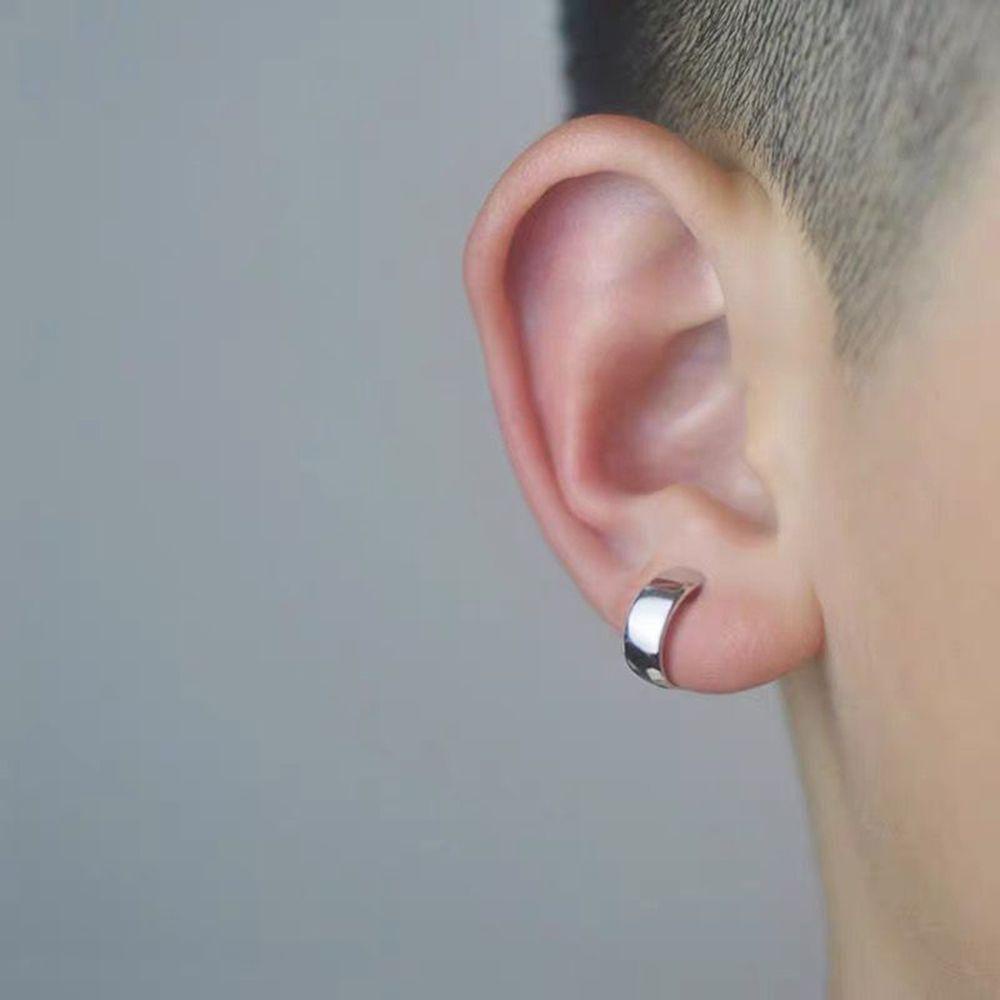 Khuyên Tai Dạng Kẹp Hình Chữ C Đơn Giản Sáng Tạo Phong Cách Hàn Quốc Dành Cho Bạn Nữ
