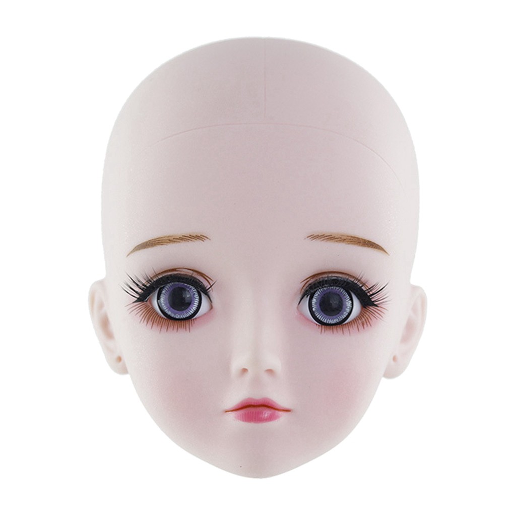 [COD]Ready Stock!!! Cute BJD Doll 1/3 Ball Dolls Head Mold with 4D Eyes DIY Dolls Accessory