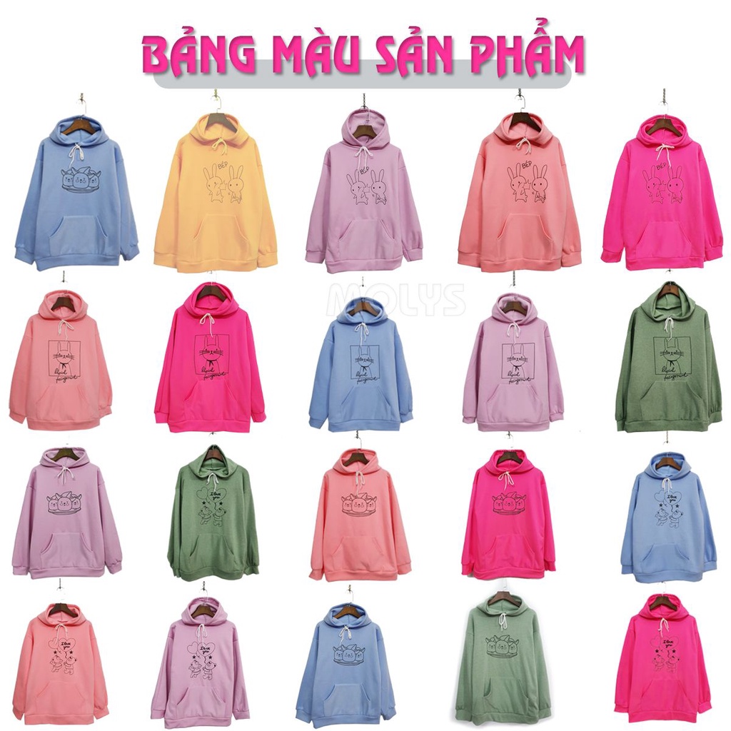 Áo hoodie nam nữ  nỉ lót bông form rộng sweater Unisex oversize Ulzzang Streetwear Hàn Quốc | BigBuy360 - bigbuy360.vn