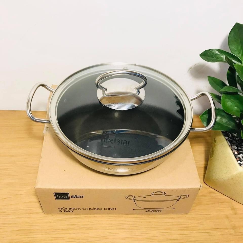 Nồi/Chảo chống dính 2 quai FIVESTAR. Chiếc nồi chảo quốc dân