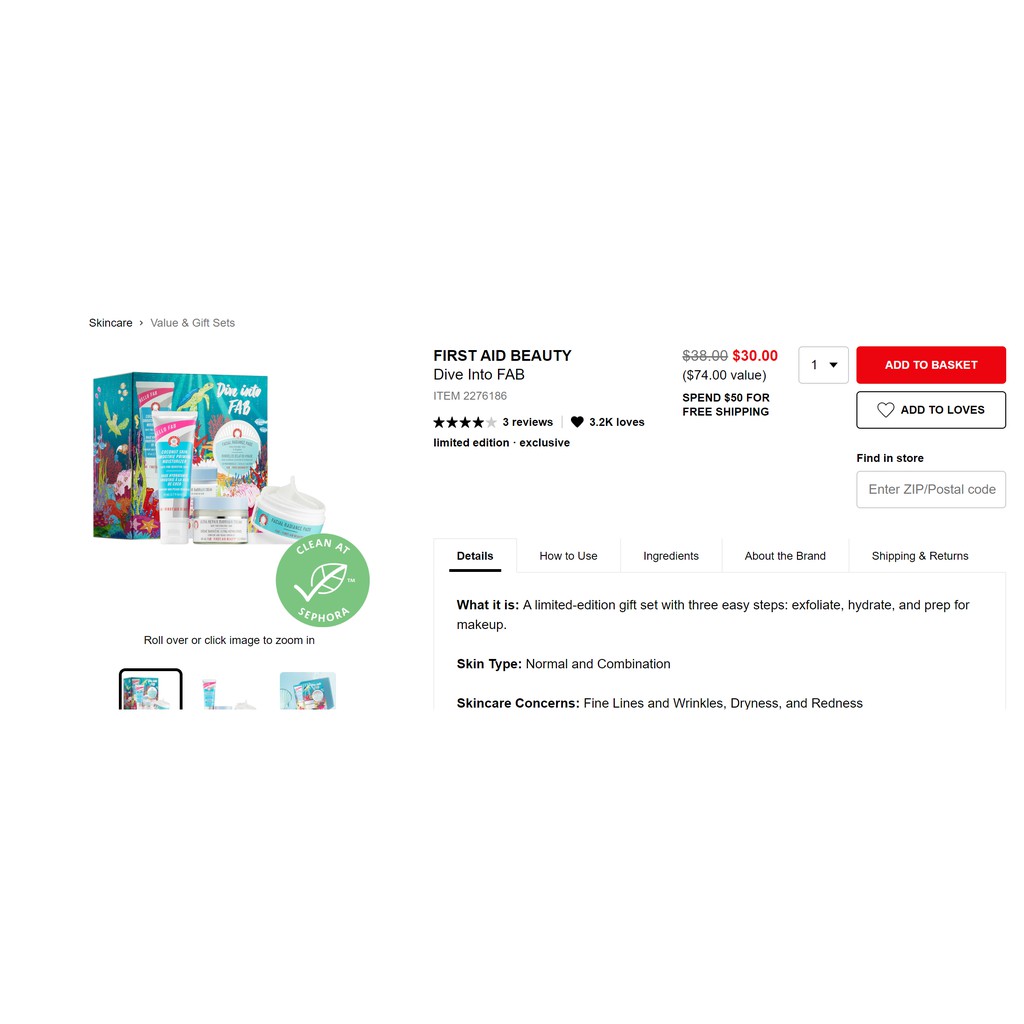 Kem lót cho làn da sáng mịn FIRST AID BEAUTY Hello FAB Coconut Skin Smoothie Priming Moisturizer | BigBuy360 - bigbuy360.vn