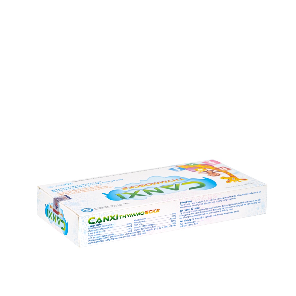 - COMBO 2 HỘP ỐNG CANXI-THYMMOGCK2 - HỘP 20 ỐNG