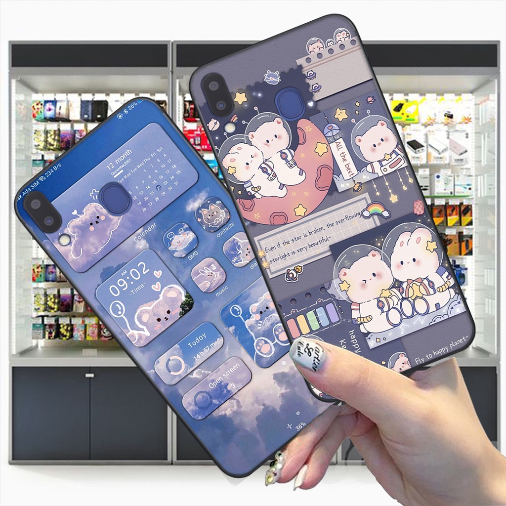 Ốp lưng Samsung M20 / M30 bộ hình gấu , thỏ hồng cute dễ thương giá rẻ siêu bền