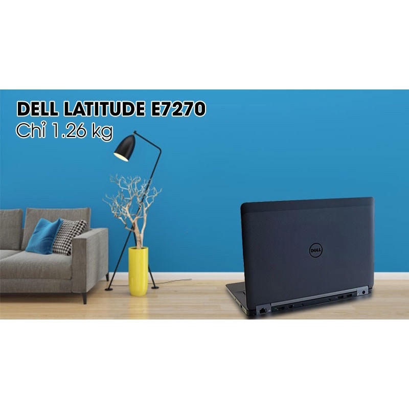 Laptop Xách Tay Dell Latitude E7270 Core I3 Cũ - Tặng Key Win &amp; Balo-Chuột