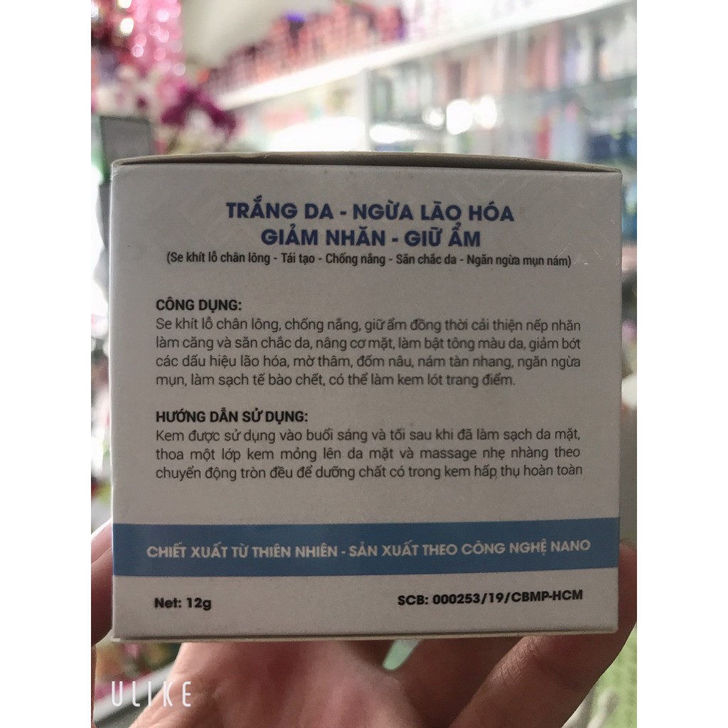 kem COLLAGEN THẢO DƯỢC trắng da-ngừa lão hóa-giảm nhăn-giữ ẩm-tái tạo-chống nắng-săn chắc da 12g