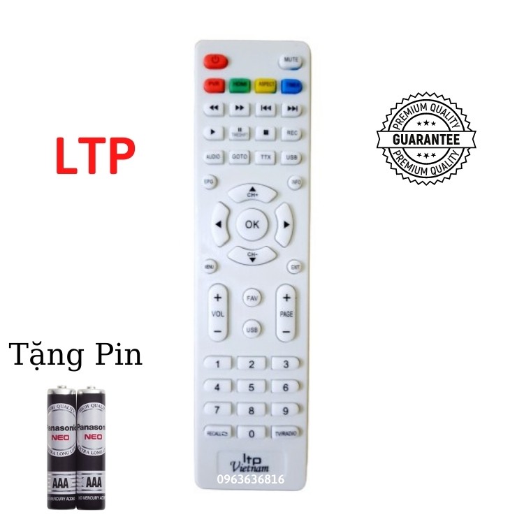 [FREESHIP 50K] ✔ Remote điều khiển đầu thu LTP Việt Nam - các dòng LTP 1306 1406 1506