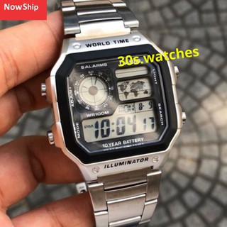 Đồng Hồ Nam Cassio AE-1200, Dây Thép Chống Rỉ, Máy Nhật Cao Cấp-30s.watches