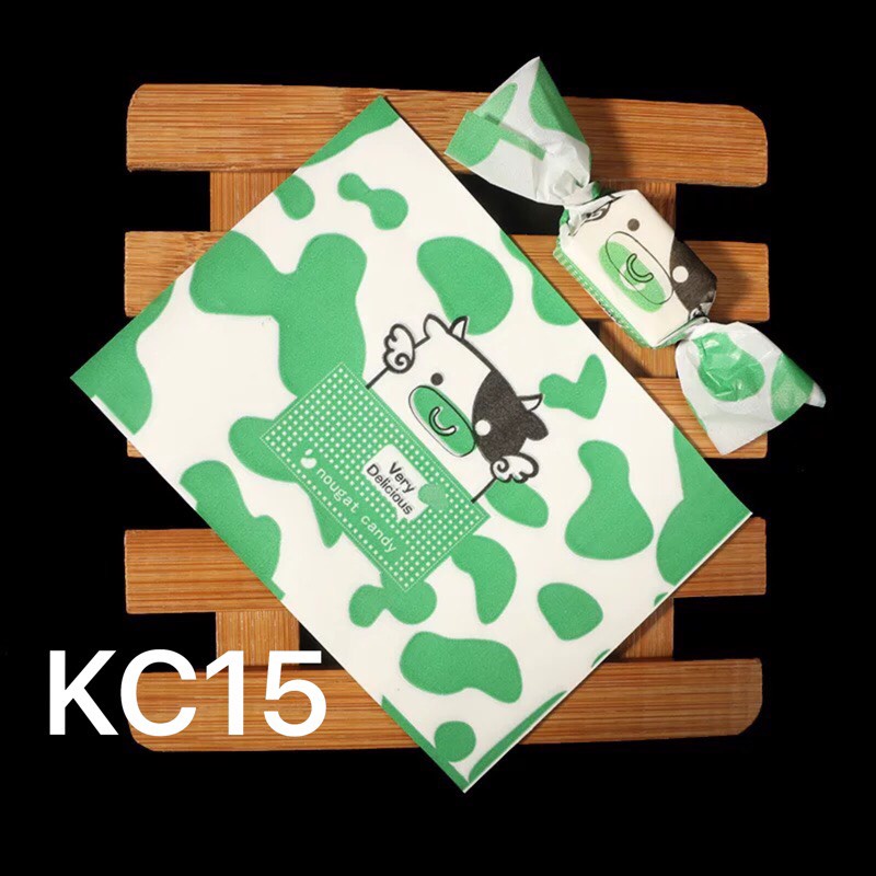 Giấy gói kẹo socola/nougat  Bò sữa xanh KC15 - 500c