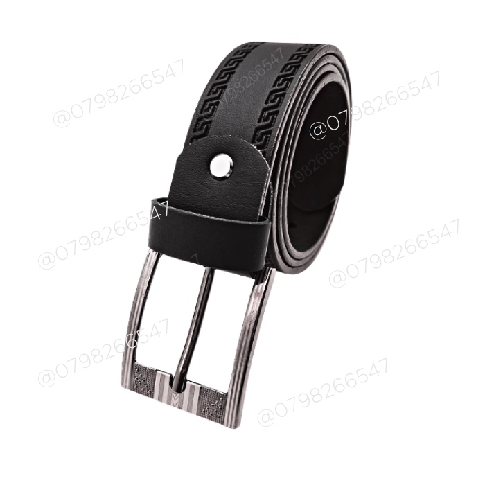 Thắt lưng giá tốt da PU DHM-165 | Đầu khóa kim màu trắng bạc | đục lỗ full dây | Bảo hành 12 tháng