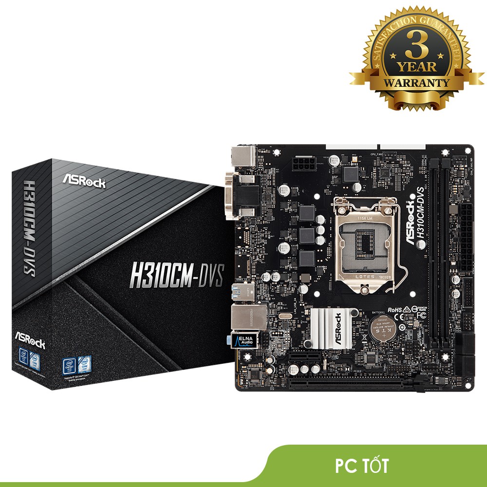 [Mã ELMS4 giảm 7% đơn 500K] [Mã ELMS4 giảm 7% đơn 500K] Mainboard Asrock H310CM-DVS -