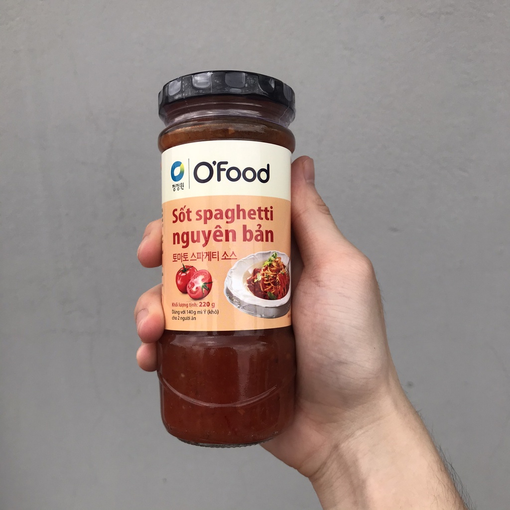 Sốt mì trộn Ofood, Sốt spaghetti ăn liền, Sốt mì ý chuẩn vị, ngon chai 220g