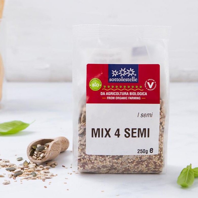 Hỗn hợp 4 loại hạt dinh dưỡng hữu cơ Sotto 250g Mix 4 Semi