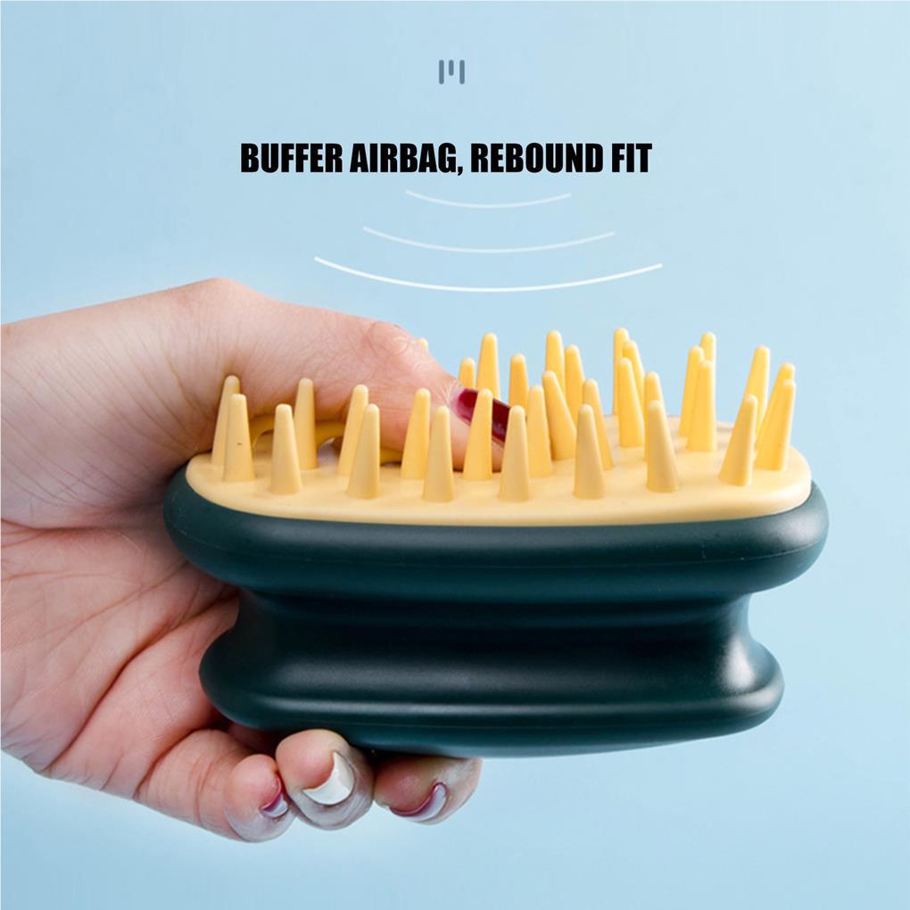 Lược Chải Tóc Mát Xa Da Đầu Chống Thấm Nước Co Giãn Có Thể Tái Sử Dụng