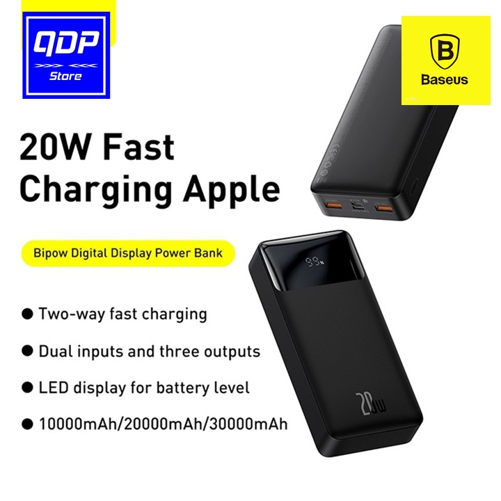 Pin sạc dự phòng Baseus 20W Bipow Digital Display Power Bank