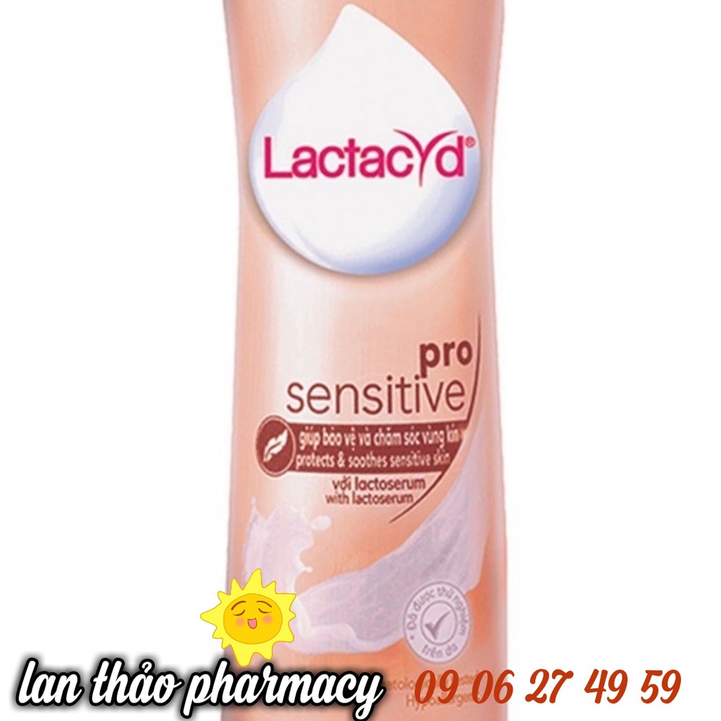Dung Dịch Vệ Sinh Phụ Nữ Lactacyd Pro Sensitive Chai 250ml