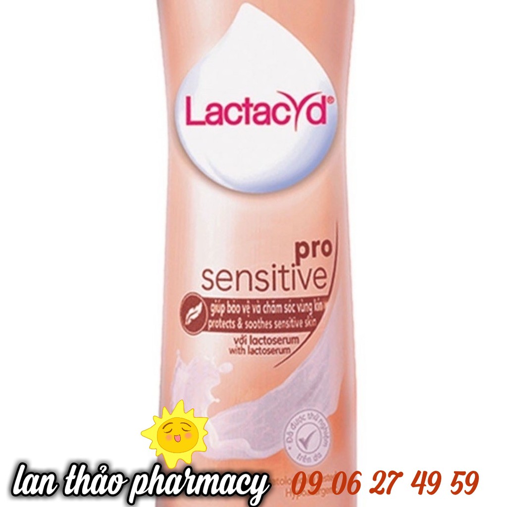 VỆ SINH PHỤ NỮ LACTACYD PRO SENSITIVE 250ML