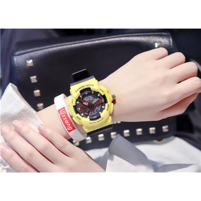 Đồng hồ thể thao Unisex SANOSI WATCH size 36mm + Tặng Vòng Tay. | BigBuy360 - bigbuy360.vn