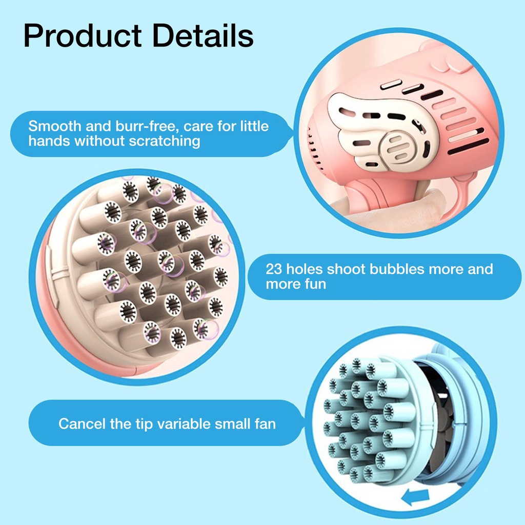 Súng Bắn Bong Bóng 23 Lỗ Cho Bé Từ 4-10 Tuổi