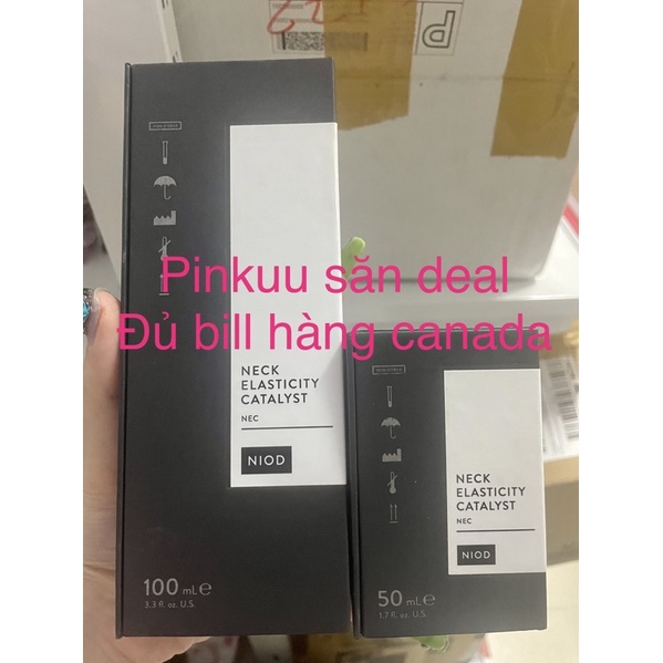 NIOD serum giảm nhăn cổ 70-98$ tăng đàn hồi Neck Elasticity Catalyst NEC