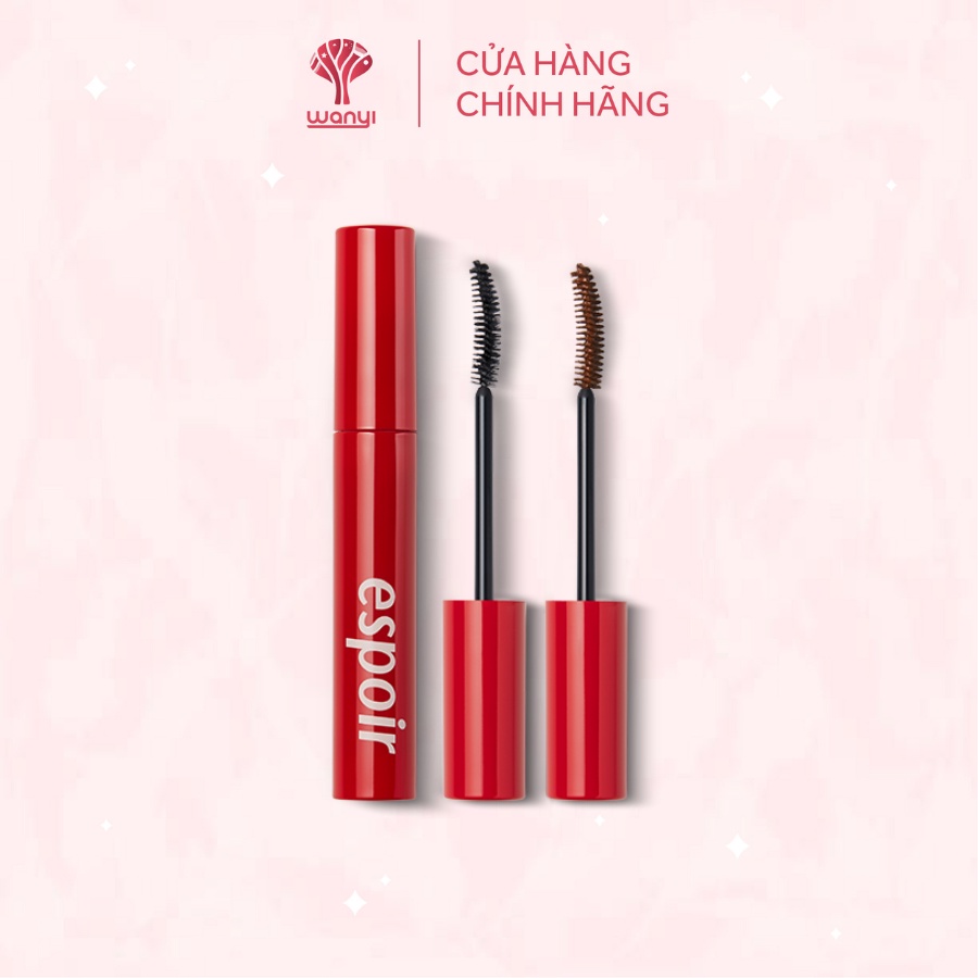 Chuốt mi không thấm nước, dày & dài mi Espoir Nomudging Mascara Waterproof XP 9gr