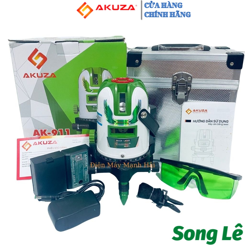 [HCM] MÁY CÂN BẰNG LASER AKUZA AK-911 - 5 TIA XANH SIÊU SÁNG - MÁY CÂN MỰC, BẮN CỐT, ĐÁNH THĂNG BẰNG FULL PHỤ KIỆN