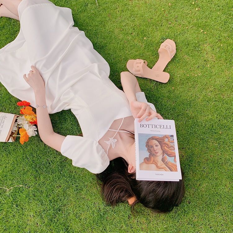 Đầm Cổ Vuông Tay Phồng Phong Cách Pháp Thời Trang Mùa Hè Hàng Mới 2022