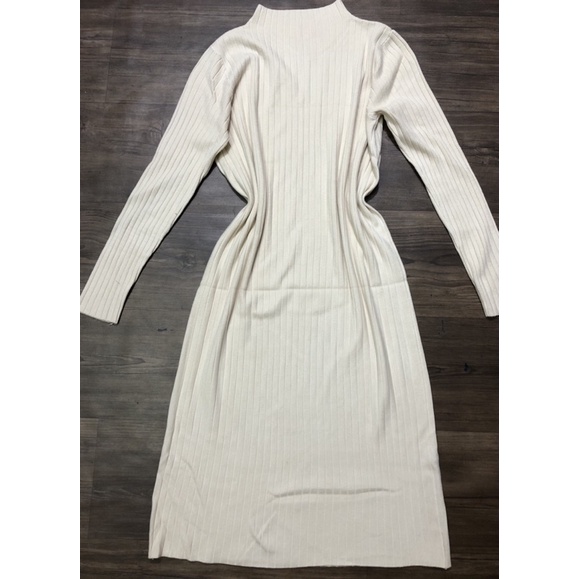 Váy len tăm to dáng suông cổ 3 phân hàng QC loại 1