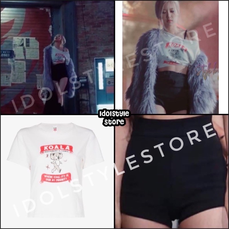 cả set áo và quần như Rose Blackpink và Jiho Ohmygirl