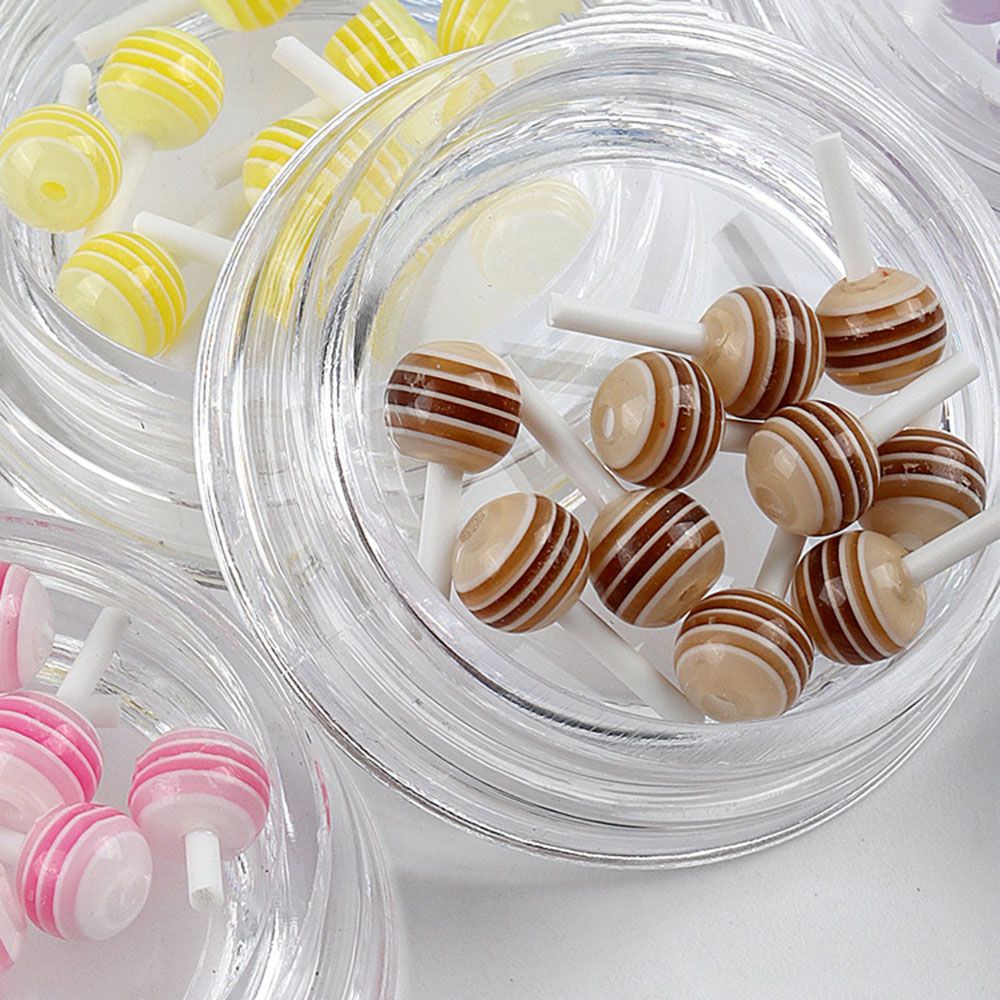 [Hàng mới về] Phụ kiện trang trí móng tay nghệ thuật hình que kẹo mút hoạt hình 3D dễ thương đáng yêu nhiều màu tùy chọn