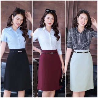 Chân váy A bảy mảnh đai dời NK(NKCV1905010)