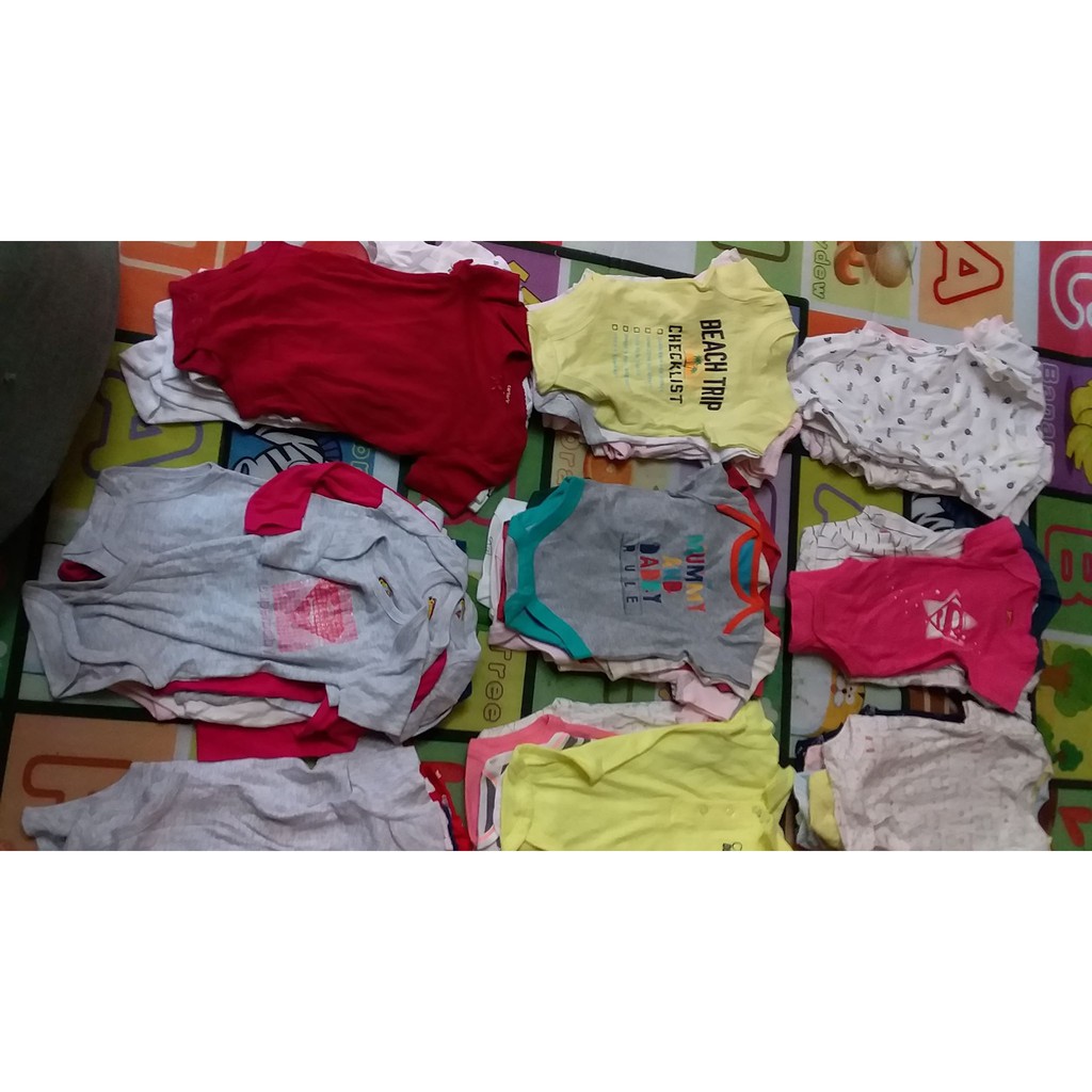 Combo 4 body chip ngắn tay cho bé