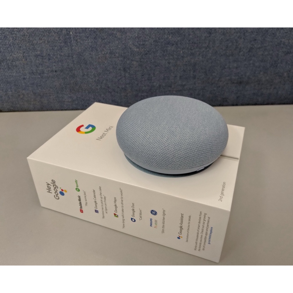 GIÁ THẤP NHẤT BH 12th Loa thông minh Google Nest Mini - Google Home mini Gen 2 tích hợp trợ lý ảo, chính hãng, nguyên se