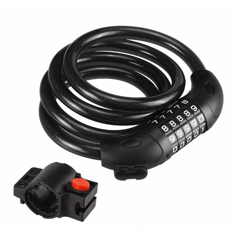 Ổ KHÓA DÂY CHỐNG TRỘM TONYON 5 SỐ SIZE LỚN + Khung Gắn