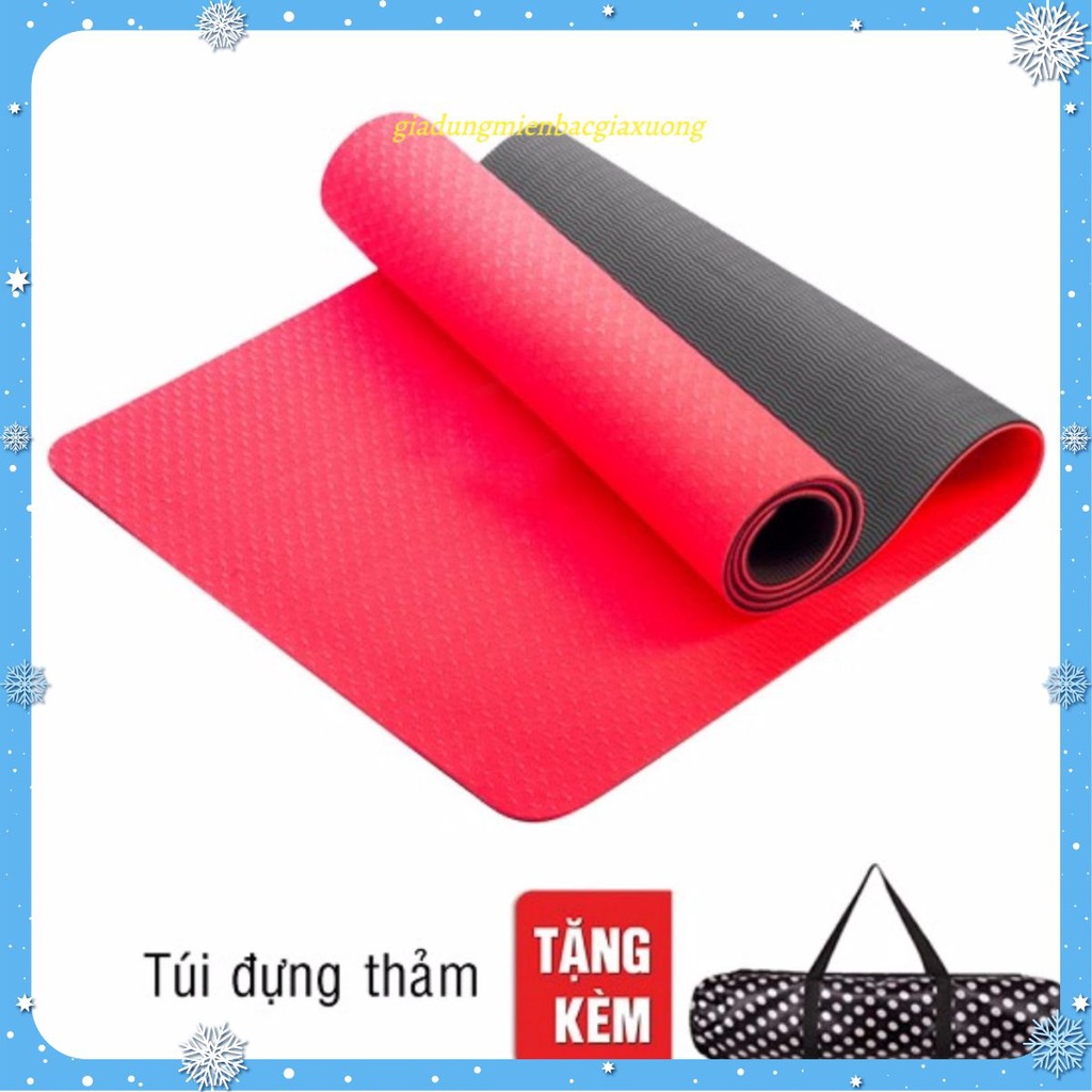 THẢM TẬP YOGA TPE CAO CẤP 2 LỚP DÀY 6MM  GIÁ SỈ 2021.