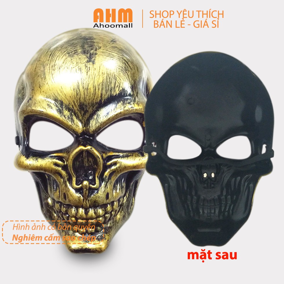 Mặt nạ hóa trang halloween hình đầu lâu A035