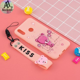 Ốp điện thoại chống sốc họa tiết hình vẽ dễ thương nhiều mẫu mã kèm phụ kiện cho OPPO Realme 3