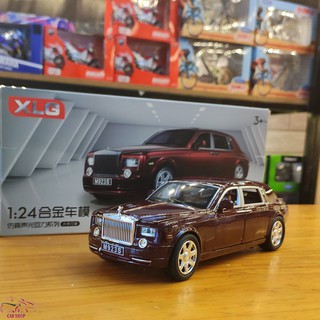 Xe mô hình sắt  Rolls-Royce Phantom nâu tỉ lệ 1:24 giá rẻ