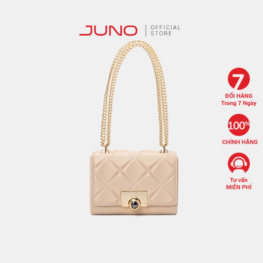 Túi Xách Nhỏ JUNO Nắp Gập Dập Nổi Hoạ Tiết TXN603