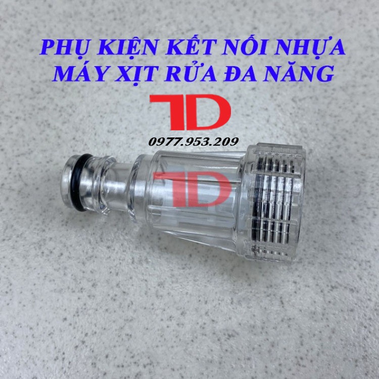 Phụ kiện đầu kết nối nhựa trong máy xịt rửa đa năng