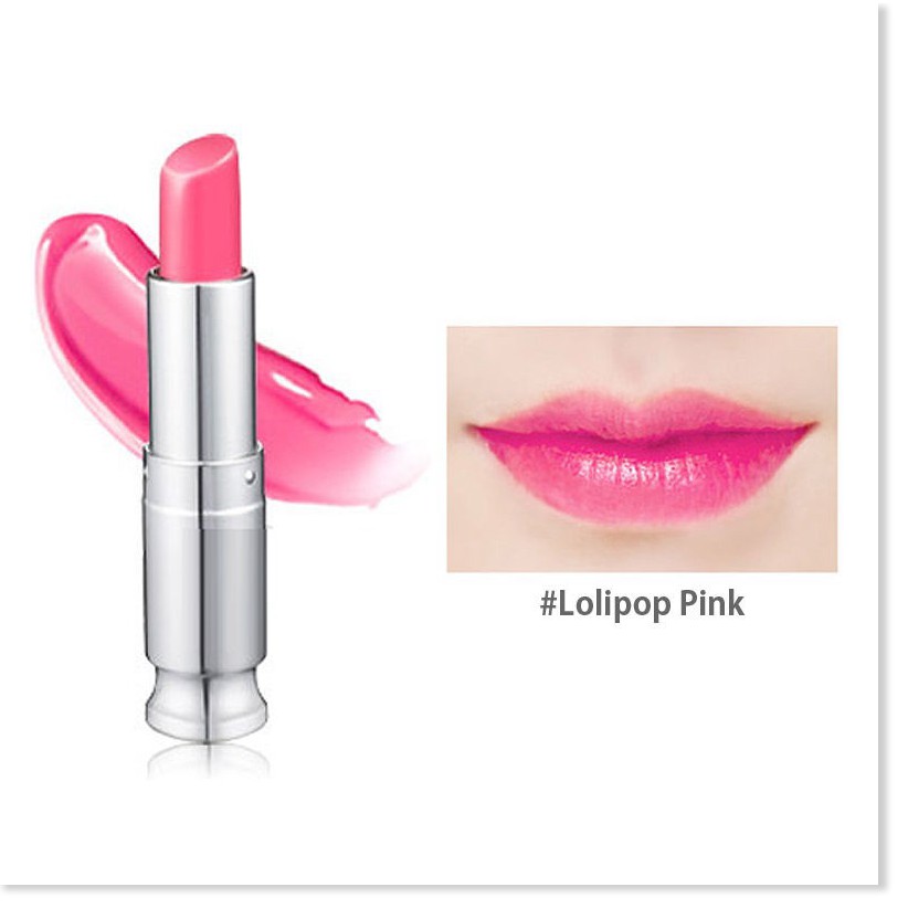 [Mã giảm giá] [Date 09/2021]Son dưỡng môi có màu Secret Key Sweet Glam Tint Glow 3.5g Lolipop Pink (Hồng tươi)