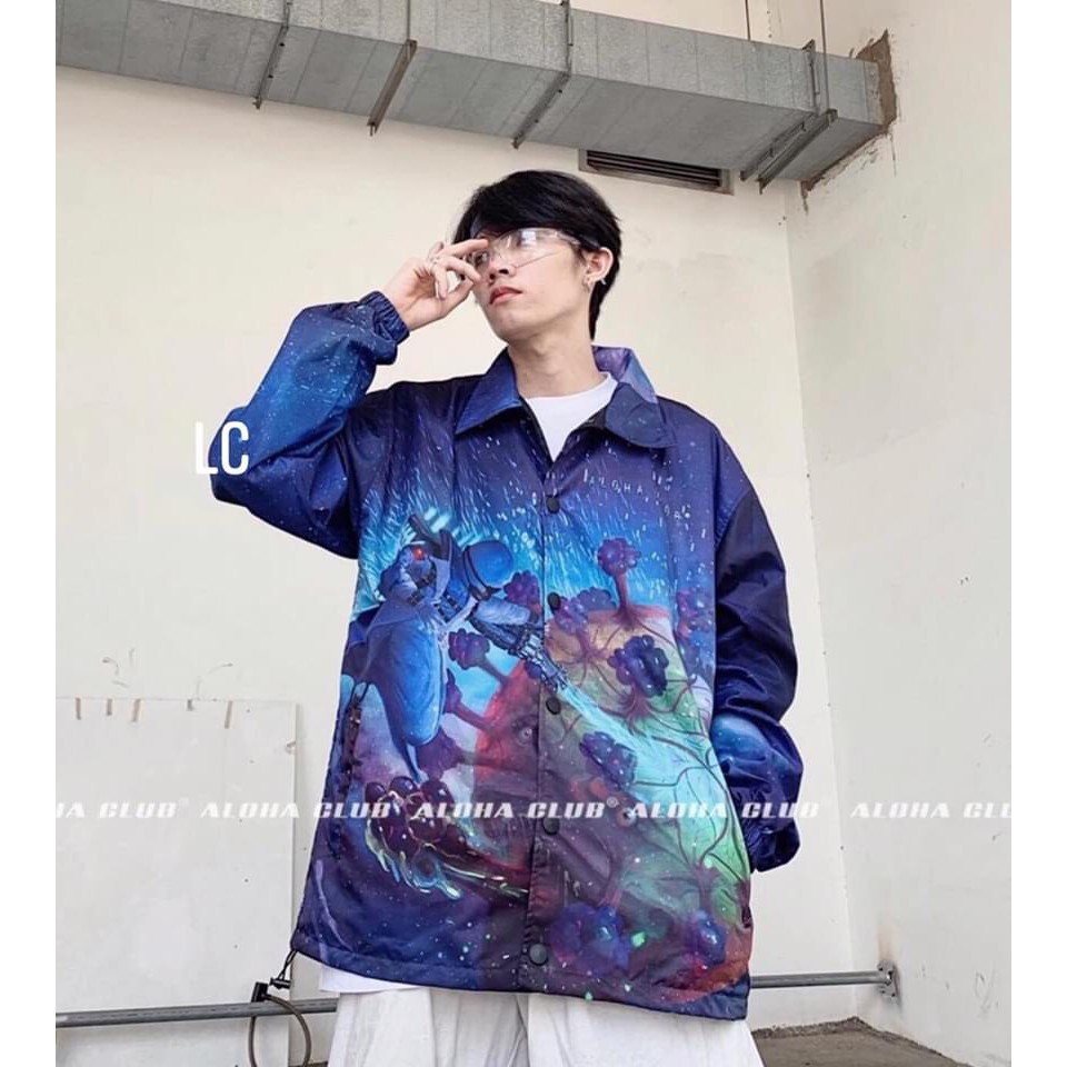 Áo Khoác Gió VIET NAM STAY STRONG Loang Xanh Nam Nữ Unisex Form Rộng