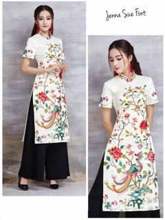 Sét bộ áo dài kèm quần 