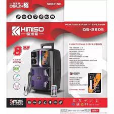 Loa Kéo Di Động KIMISO QS-2805 (Bass 8", 1 Micro có dây