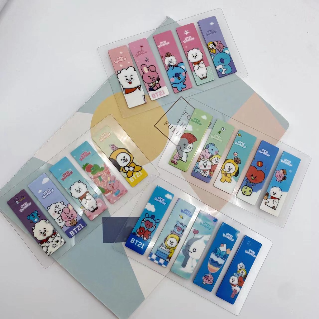 Set 100 Giấy Ghi Chú Họa Tiết Dễ Thương Dành Cho Học Sinh